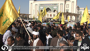 تشییع پیکر مطهر شش شهید مدافع حرم در قم