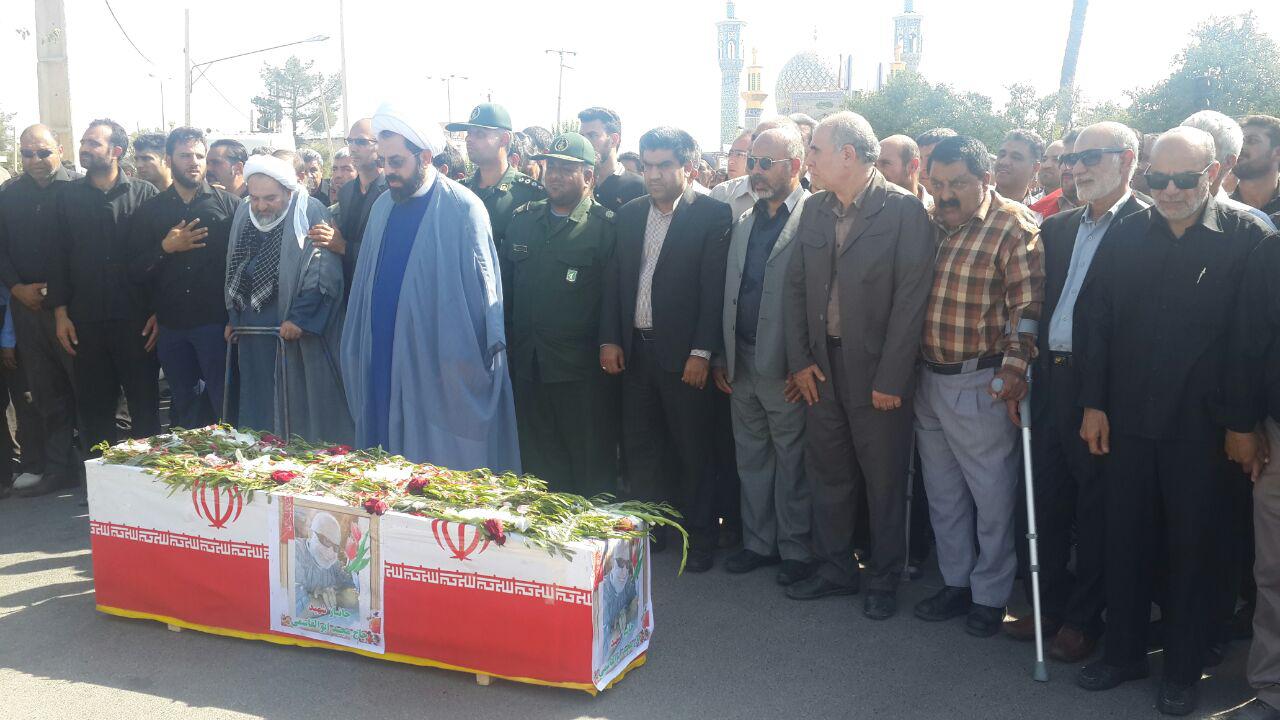 تشییع پیکر جانباز شهید در فسا تشییع پیکر جانباز شهید در فسا