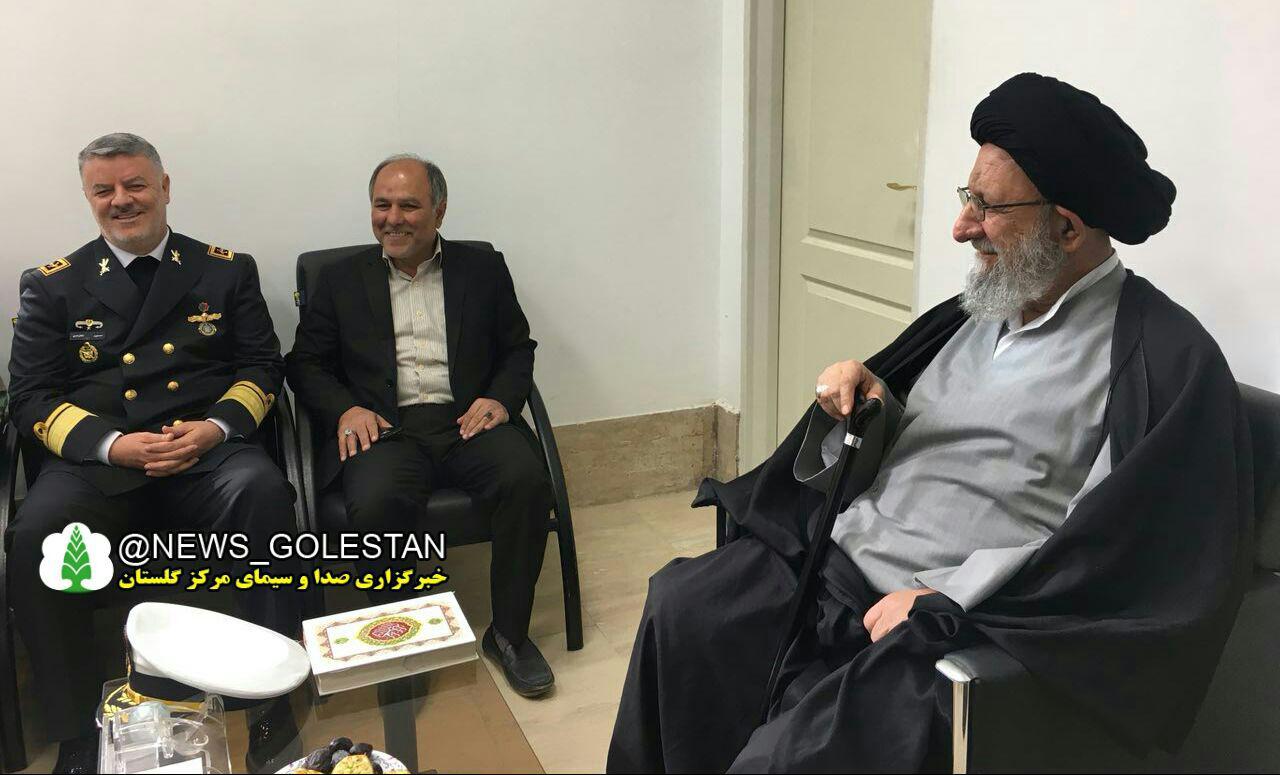 دیدار فرمانده نیروی دریایی کشور با نماینده ولی فقیه در گلستان