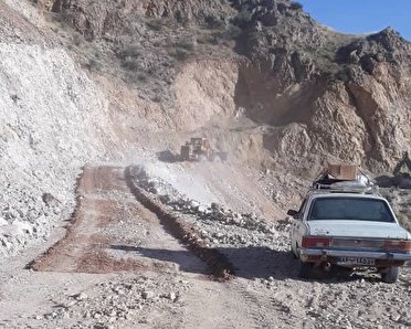 بازگشایی راه روستای مرق مرقکان