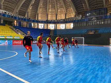 تمرین پر انرژی ملی&zwnj;پوشان فوتسال