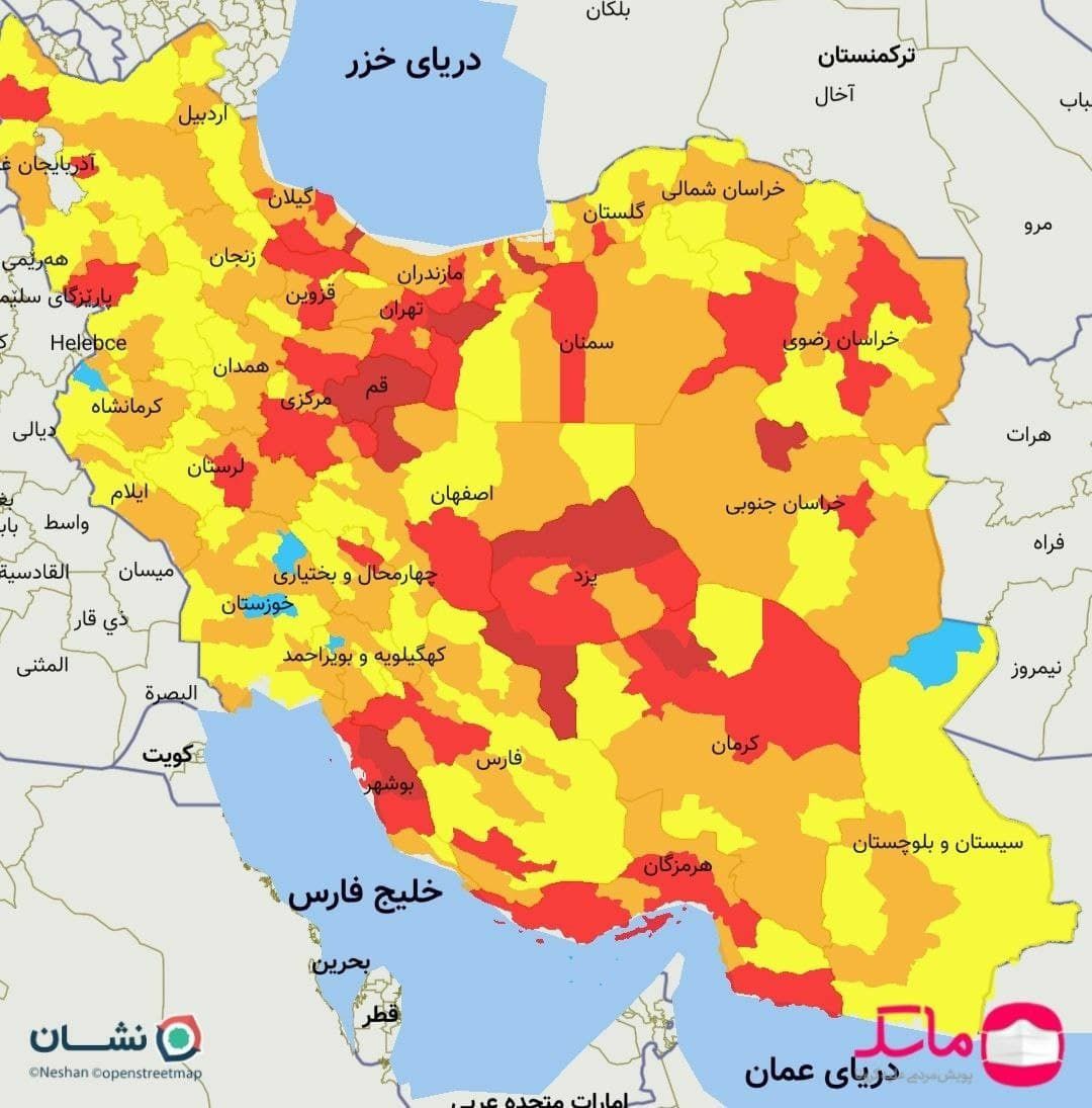 آذرشهر اولین شهرستان قرمز کرونایی آذربایجان شرقی