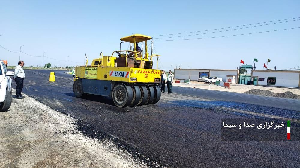 بهسازی و آسفالت مسیر بستان به چذابه