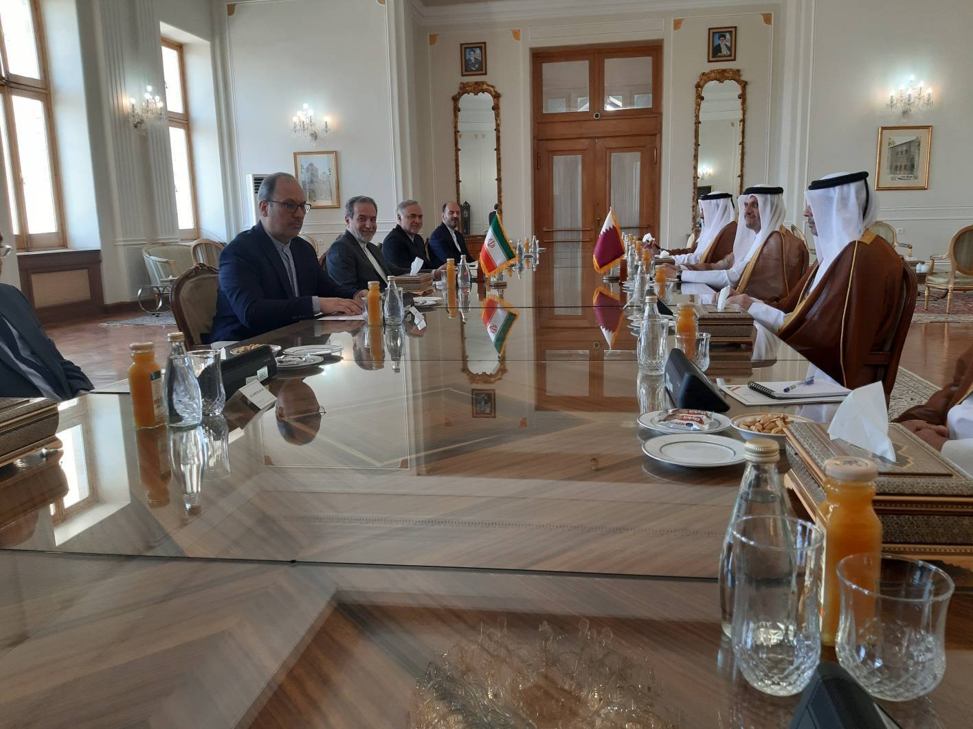 دیدارهای وزیر خارجه و نخست وزیر قطر در تهران دیدارهای وزیر خارجه و نخست وزیر قطر در تهران