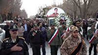 تشییع شهید دانش آموز در بروجن و فرادنبه