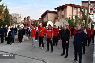 ورزش صبحگاهی در صداوسیمای آذربایجان غربی برگزار شد