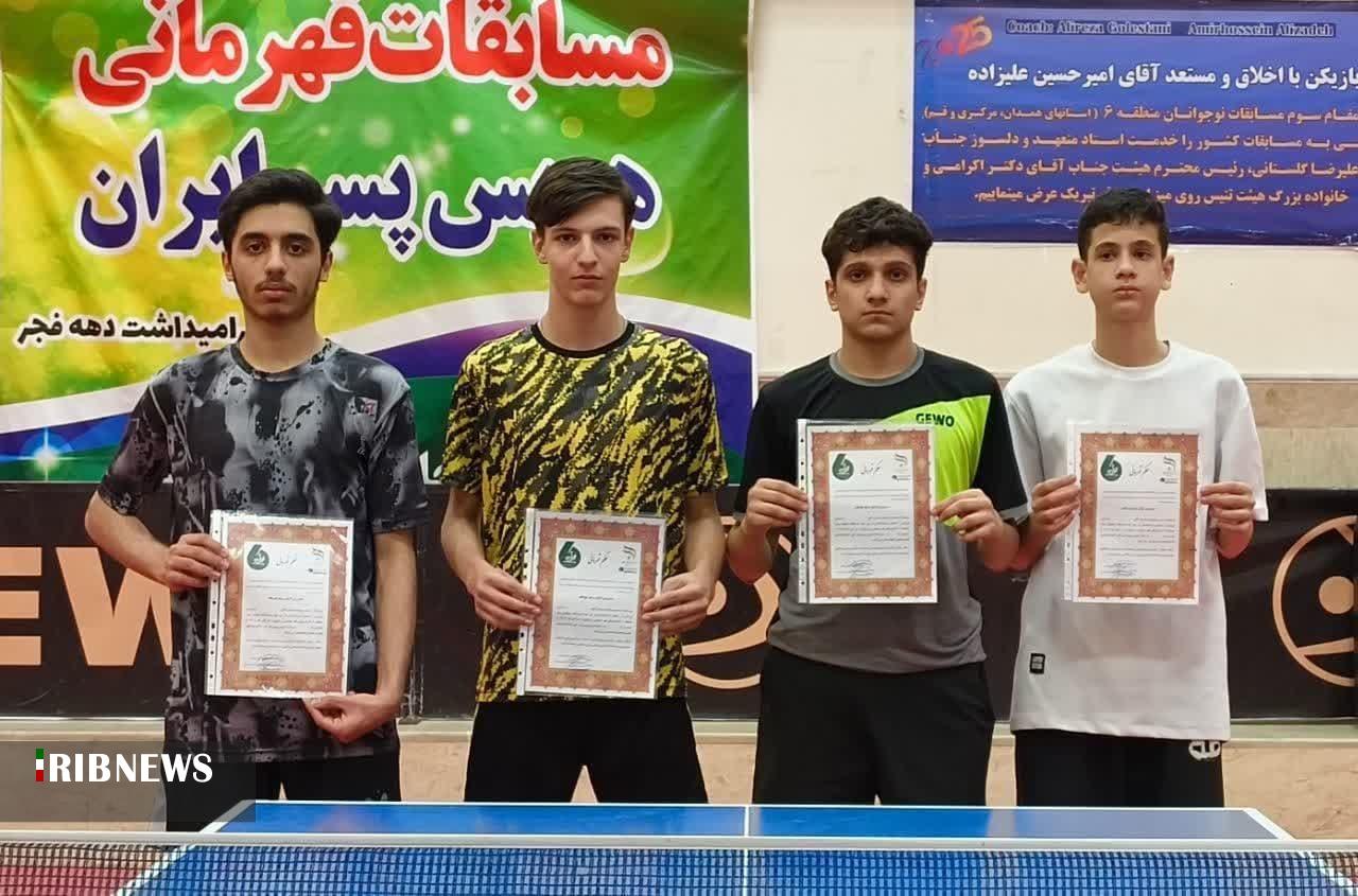 قهرمانی رقابتهای منطقه ۶ جوانان کشور از آن پینگ پنگ باز قمی شد قهرمانی رقابتهای منطقه ۶ جوانان کشور از آن پینگ پنگ باز قمی شد