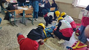 برپایی مانور زلزله در گیلان