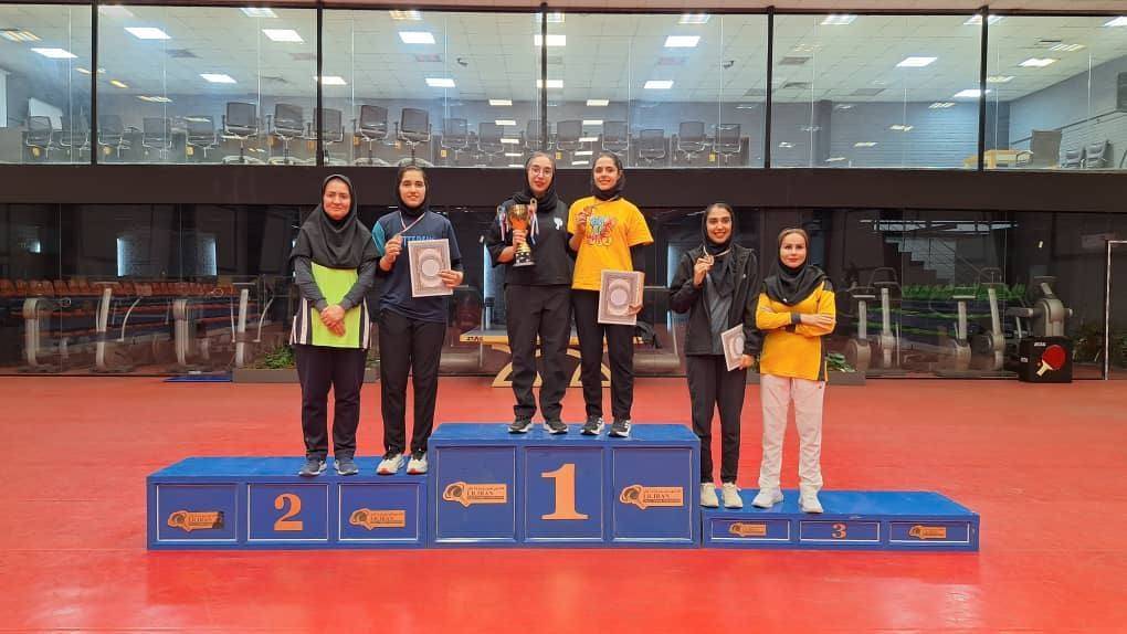 درخشش پینگ‌پنگ‌باز خراسان رضوی در رقابت‌های دسته برتر بزرگسالان بانوان کشور